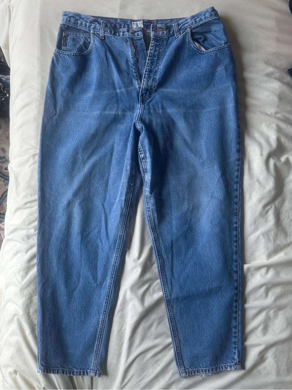 Vintage Plus Size Blue Med Wash Relaxed Fit Women’s Jeans - 18P